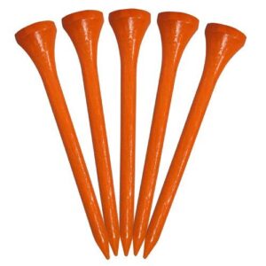 PRIDE GOLF TEE unisex adult 100 Count Bag Golf Tees, Citrus Orange, Count US