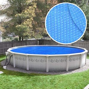 robelle 21s-8 box heavy-duty swimming pool solar heating cover, foot, blue