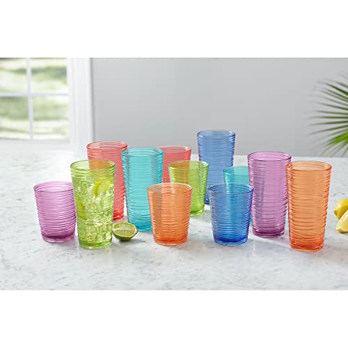 Member's Mark Unbreakable Tritan Tumblers, 12 Pack (Swirl Multi)