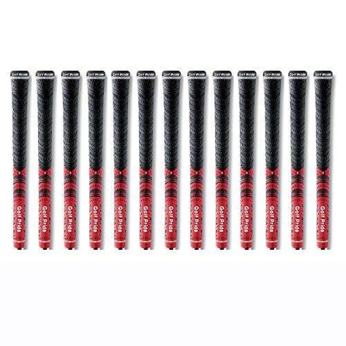 Golf Pride New Decade Multicompound (MCC) Midsize Red 13 Piece Golf Grip Bundle