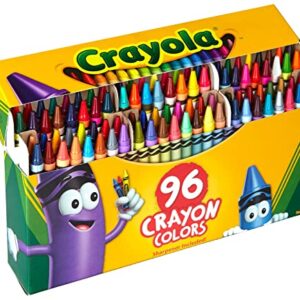 Crayola Classic Color Crayons in Flip-Top Pack with Sharpener, 96 Colors, Gift for Kids