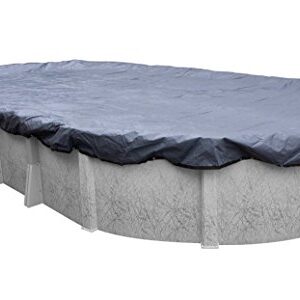 Pool Mate 341840-4-PM Commercial-Grade Winter Oval Above-Ground Pool Cover, 18 x 40-ft, Slate Blue