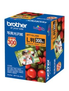 300 sheets bp71glj300 brother photo glossy paper l size (japan import)