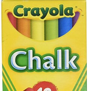 Crayola Chalk, Assorted Colors, 12 Sticks Per Box