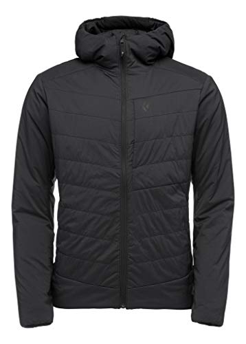 Black Diamond Mens First Light Stretch Insulated Hoody, Black, X-Large