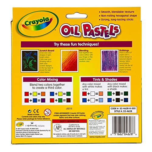 Crayola Oil Pastels, School Supplies, Kids Indoor Activities At Home, 28 Assorted Colors