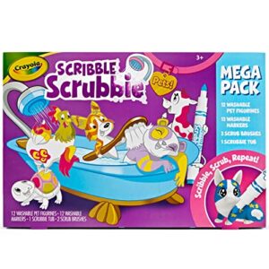 Crayola Scribble Scrubbie Pets Mega Set 2.0, Coloring Toy, Kids Gifts for Girls & Boys, Age 3, 4, 5, 6