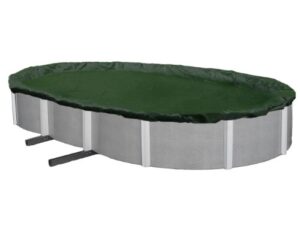 blue wave bwc836 silver 12-year 21-ft x 41-ft oval above ground pool winter cover,forest green