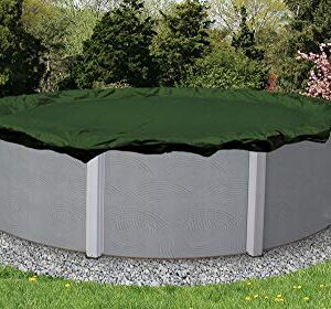 Blue Wave BWC836 Silver 12-Year 21-ft x 41-ft Oval Above Ground Pool Winter Cover,Forest Green