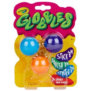 crayola 74-7291 globbles 3 in a package, assorted colors