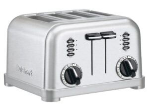 metal classic 4-slice toaster in brushed stainless