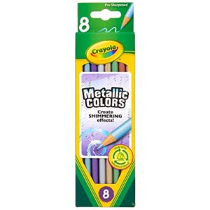 crayola metallic fx colored pencils – 8 pencils