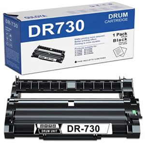 guloya compatible dr-730 dr730 black high yield drum unit replacement for brother dr 730 dcp-l2550dw mfc-l2710dw l2750dw hl-l2350dw l2395dw printer drum unit (drum unit, not toner)