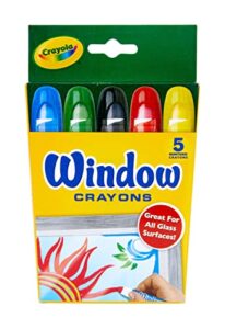 crayola washable window crayons – 5-count