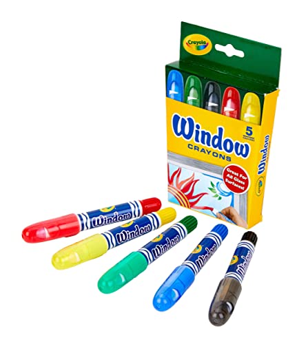 Crayola Washable Window Crayons - 5-count