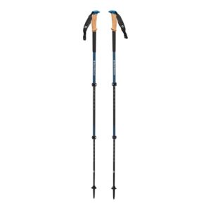 black diamond alpine carbon cork whippet-ready trek poles, astral blue