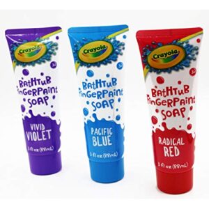 crayola bathtub finger paint soap 3 pack new vibrant colors