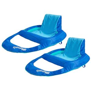 swimways spring float recliner xl 2 pack , blue