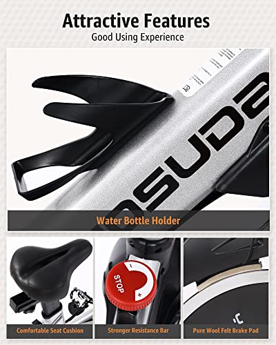 YOSUDA Indoor Cycling Bike Stationary - Cycle Bike with Ipad Mount & Comfortable Seat Cushion