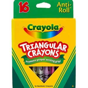Crayola Triangular Crayons, Toddler Crayons, Coloring Gift for Kids