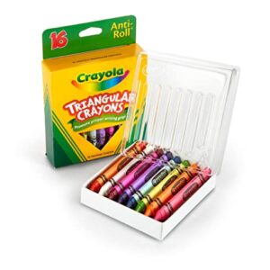 Crayola Triangular Crayons, Toddler Crayons, Coloring Gift for Kids