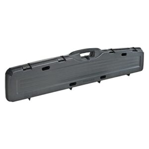 plano pro-max series single scoped rifle case with pillarlock, black, hard shell rifle case, crush-proof protection for firearms and firearm accessories