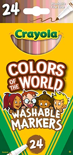 Crayola Colors of the World Markers 24 Count