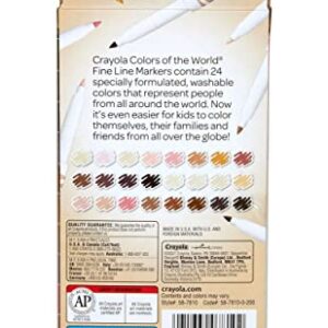 Crayola Colors of the World Markers 24 Count