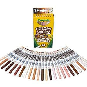 Crayola Colors of the World Markers 24 Count