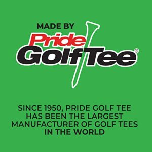 Pride Performance 2-3/4" Matte Finish Golf Tees, Green 30 count