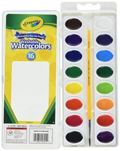 crayola washable watercolors, 16 count (pack of 2) total 32 count