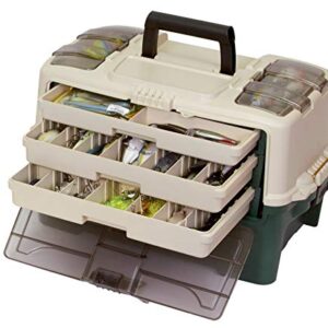 Plano Hybrid Hip Tackle System, One Size, White and Green, Premium Tackle Storage with Removable Drawers, Fits StowAway Utility Boxes, Storage for Fishing