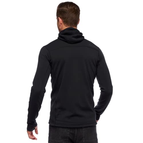 Black Diamond Mens Coefficient Long Sleeve Fleece Hoody, Black, Medium