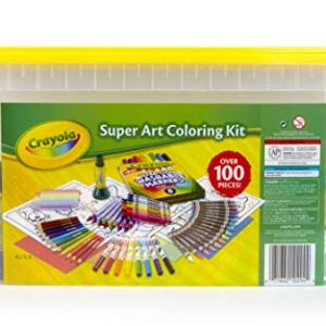 Crayola Super Art Coloring Kit, Arts & Crafts Gift for Girls & Boys, Styles Vary, 100+ Pcs [Amazon Exclusive]