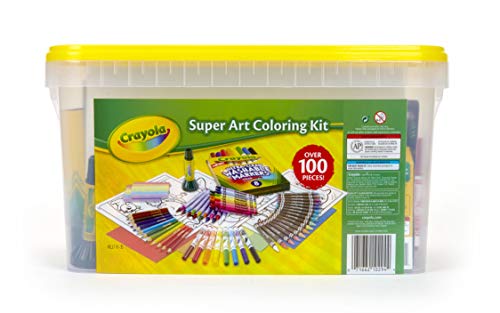 Crayola Super Art Coloring Kit, Arts & Crafts Gift for Girls & Boys, Styles Vary, 100+ Pcs [Amazon Exclusive]