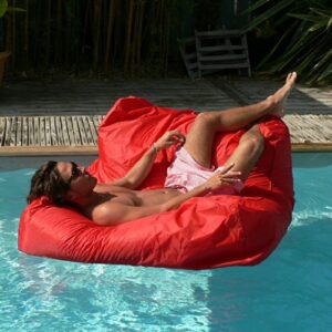 Sit In Pool Red Swimming Pool Memory Foam Sofa