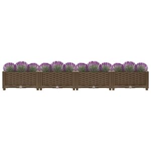 vidaXL Raised Bed 63"x15.7"x9.1" Polypropylene