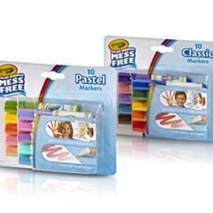 Crayola Color Wonder Markers, Mess Free Coloring, Classic & Pastel Colors (20 Count) (2 Pack )