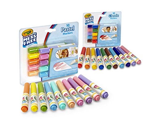 Crayola Color Wonder Markers, Mess Free Coloring, Classic & Pastel Colors (20 Count) (2 Pack )
