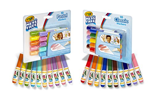 Crayola Color Wonder Markers, Mess Free Coloring, Classic & Pastel Colors (20 Count) (2 Pack )