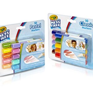 Crayola Color Wonder Markers, Mess Free Coloring, Classic & Pastel Colors (20 Count) (2 Pack )