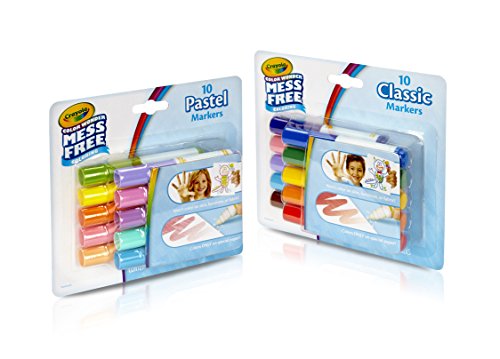 Crayola Color Wonder Markers, Mess Free Coloring, Classic & Pastel Colors (20 Count) (2 Pack )