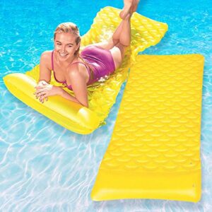 bestway float n roll air mattress for swimming pools, 2-pack, yellow
