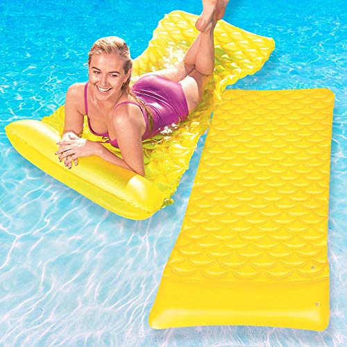 Bestway Float N Roll Air Mattress for Swimming Pools, 2-Pack, Yellow