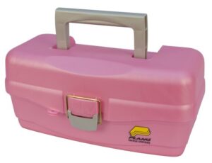 plano one tray tackle box (pink), premium tackle storage, multi, one size (500089)