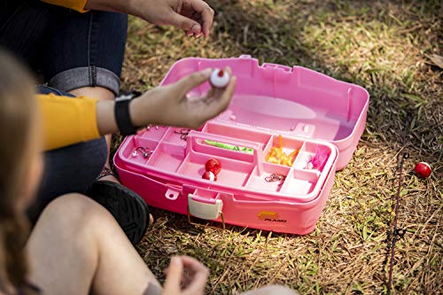 Plano One Tray Tackle Box (Pink), Premium Tackle Storage, Multi, One Size (500089)