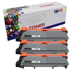 hiink compatible toner cartridge replacement for brother tn-660 tn660 tn630 high yield toner cartridge use with hl-l2300d hl-l2305w hl-l2340dw hl-l2360dw hl-l2380dw mfc-l2680w(black, 3-pack)