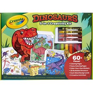 Crayola Dinosaur 5-in-1 Art Kit, Dinosaur Toys Alternative, Gift for Kids, Ages 4, 5, 6, 7