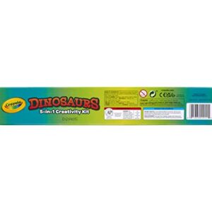 Crayola Dinosaur 5-in-1 Art Kit, Dinosaur Toys Alternative, Gift for Kids, Ages 4, 5, 6, 7