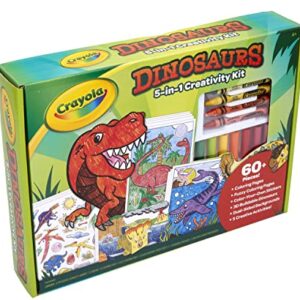 Crayola Dinosaur 5-in-1 Art Kit, Dinosaur Toys Alternative, Gift for Kids, Ages 4, 5, 6, 7